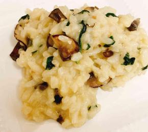 Italian Spinach-Mushroom Risotto Photo