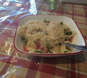 Risotto with Asparagus and Bison Bacon Photo