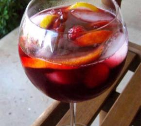 Indian Summer Raspberry Peach Sangria Photo