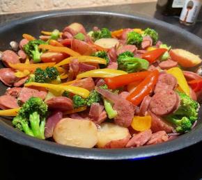 Skillet Sausage and Vegetables Photo