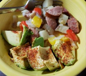 Kielbasa with Peppers and Potatoes Photo