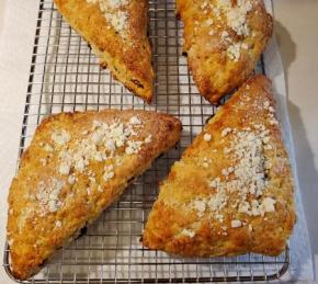 Raspberry-White Chocolate Scones Photo