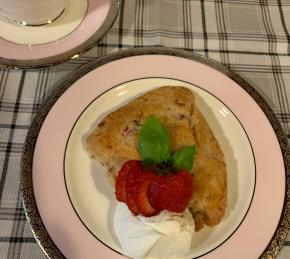 Strawberry and Basil Scones Photo