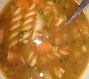 Faux-kin Noodle Soup (Vegan Chicken Noodle Soup) Photo