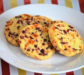 Cranberry-Orange Shortbread Cookies with Apricots Photo