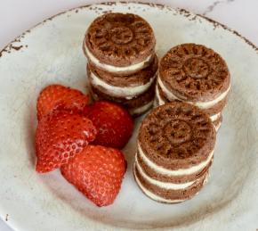 Chocolate Shortbread Cookies Photo