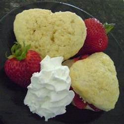 Heart-Shaped Strawberry Shortcakes Photo