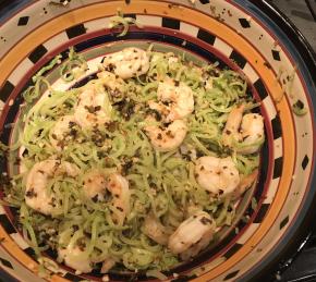 Keto Shrimp Scampi with Broccoli Noodles Photo