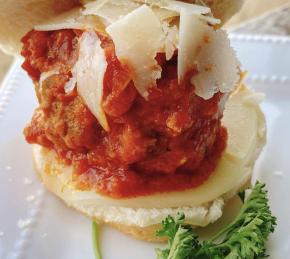 Marinara-Parmesan Meatball Sliders Photo