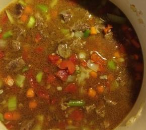 Beef Barley Vegetable Soup Photo