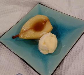 Sous Vide Poached Pears Photo