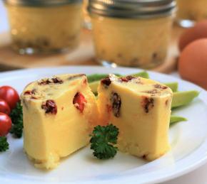 Sun-Dried Tomato and Goat Cheese Sous Vide Egg Bites Photo