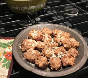 Blue Bacon Stuffed Mushrooms Photo