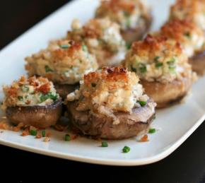 Easy Vegetarian Stuffed Mushrooms Photo