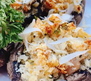 Clam-Stuffed Portobello Mushrooms Photo