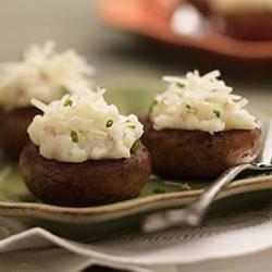 Cheesy Mashed Potato Stuffed Mushrooms Photo