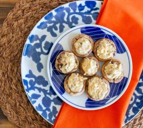 Vegan Stuffed Mushrooms Photo