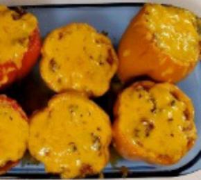 Sausage and Rice Stuffed Peppers Photo