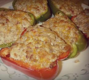 Peppers Stuffed with Cream Cheese and Sausage Photo