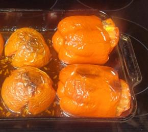 Greek Stuffed Tomatoes and Peppers (Yemista) Photo