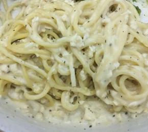 Chicken Spaghetti with White Sauce Photo