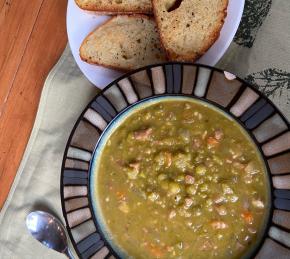 Slow Cooker Split Pea Sausage Soup Photo