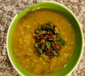 Split Pea Soup with Sun-Dried Tomato Gremolata Photo