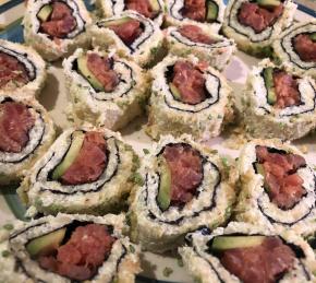 Low-Carb Cauliflower Rice Sushi Rolls Photo