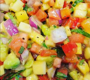 Healthy Fish Tacos with Mango Salsa Photo