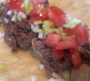 Delicious Beef Tongue Tacos Photo