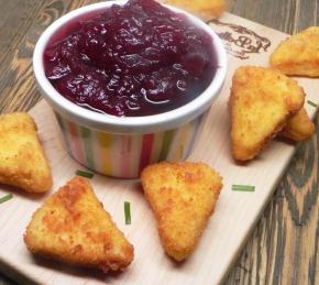 Deep-Fried Camembert and Cranberry Sauce Photo