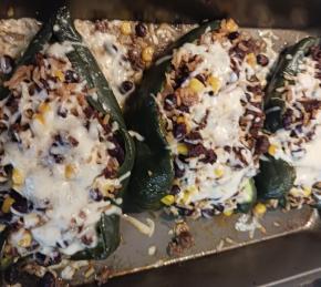 Chorizo Stuffed Poblano Peppers Photo