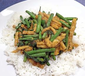 Sweet and Spicy Tempeh with Long Beans Photo