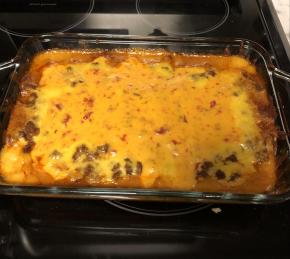 Tex-Mex Beef and Cheese Enchiladas Photo