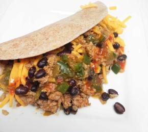 Mexican Black Bean and Turkey Wraps Photo