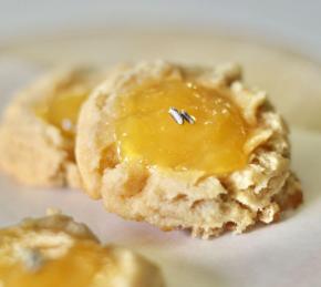 Lavender-Lemon Curd Thumbprint Cookies Photo