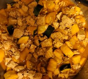 Yellow Squash and Tofu Stir Fry Photo