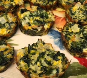 Eggless Tofu Spinach Quiche Photo