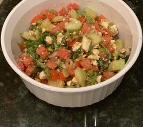 Tomato, Basil, and Feta Salad Photo