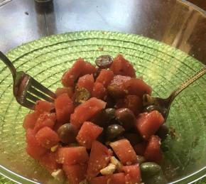 Watermelon and Tomato Salad Photo