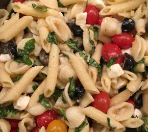 Penne, Tomato, and Mozzarella Salad Photo