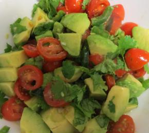 Cilantro, Avocado, Tomato, and Feta Salad Photo