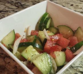 Cucumber Watermelon Salad Photo