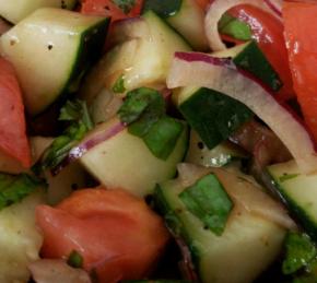 Cucumber and Tomato Salad Photo