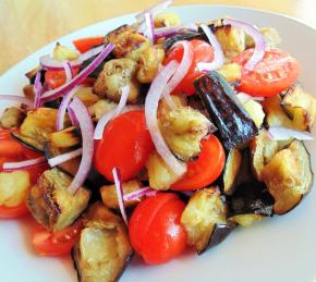 Eggplant Tomato Salad Photo