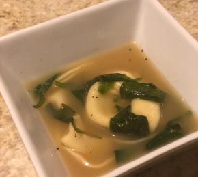 Tortellini in Chicken Broth Photo