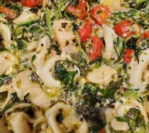 Chicken and Tortellini Pesto Skillet Photo