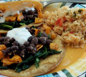 Butternut Squash and Black Bean Tostadas Photo