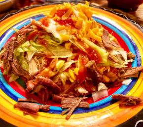 Tostadas de Salpicon (Shredded Beef) Photo