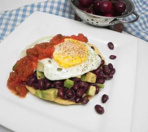 Black Bean Breakfast Tostadas Photo